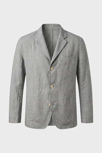 Herren Leinen Sakko – Single 3-Knopf – Lifestyle-Look