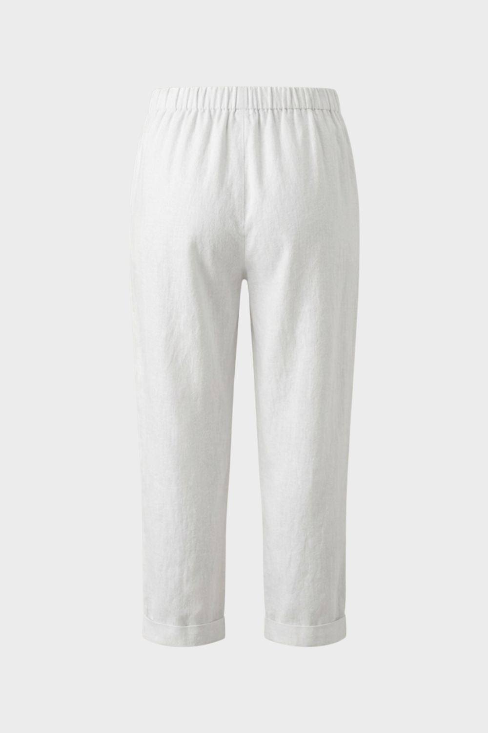 Damen Leinen Hose – 7/8 Loose – Detail-Ansicht