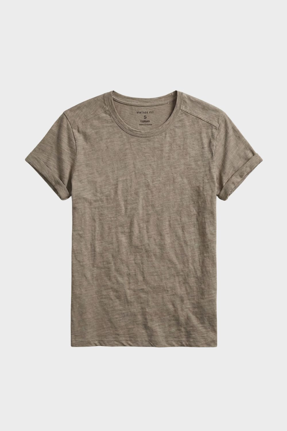 Herren Basic Tee – Vintage Crew – Rückansicht