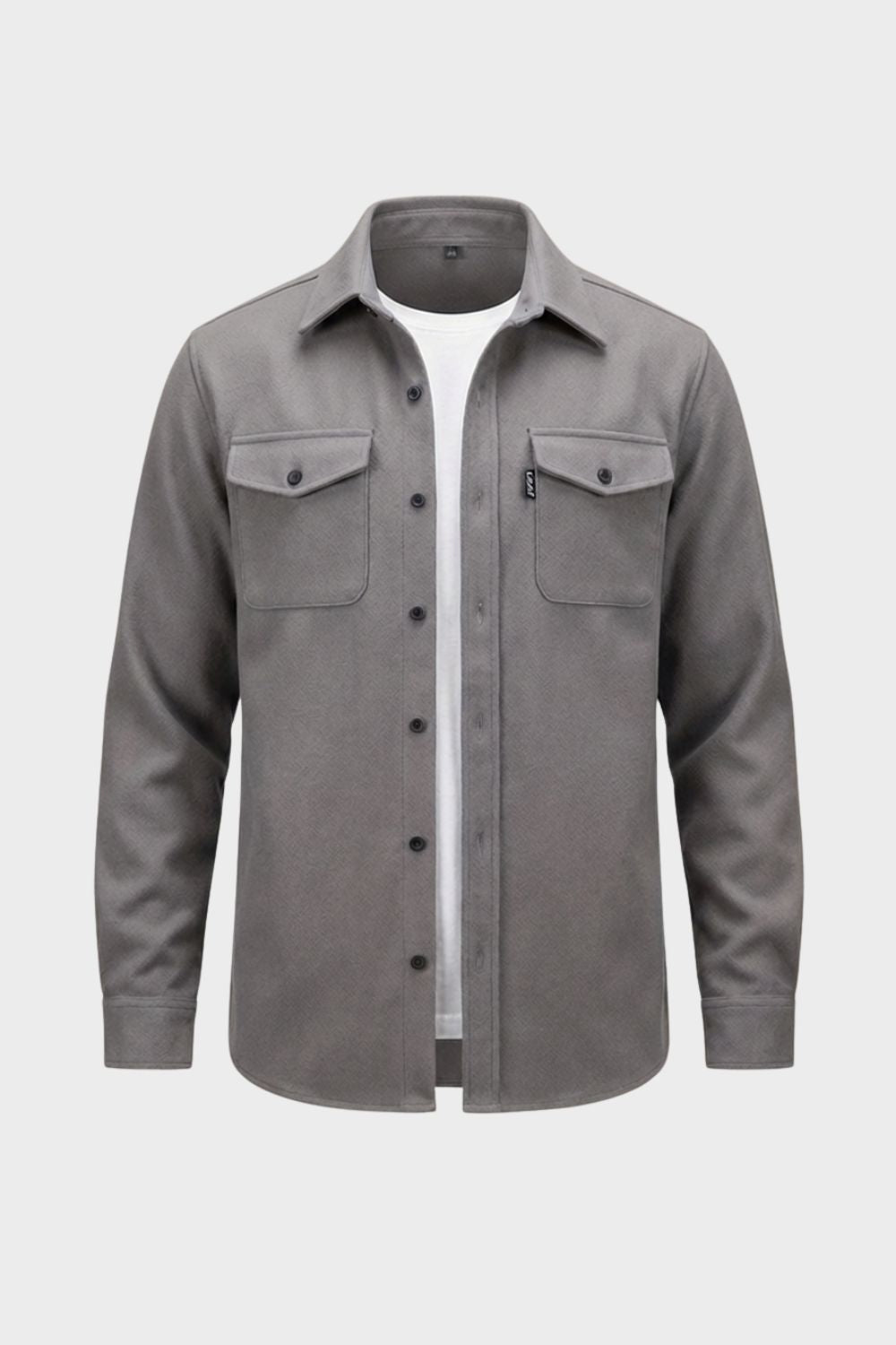 Herren Overshirt – Brusttaschen – Rückansicht