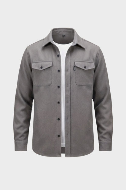 Herren Overshirt – Brusttaschen – Rückansicht