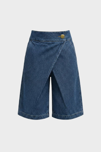 Damen Jeansshorts | High-Waist Knopfleiste – Lifestyle-Look