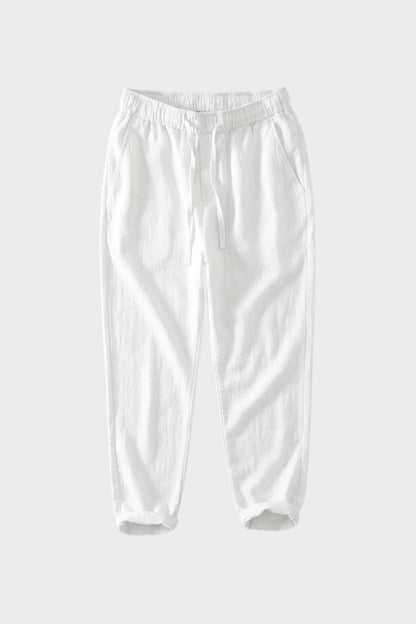 Herren Relaxed Linenhose – Loose – Rückansicht