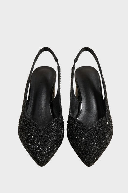 Damen Slingback Pumps | Strass