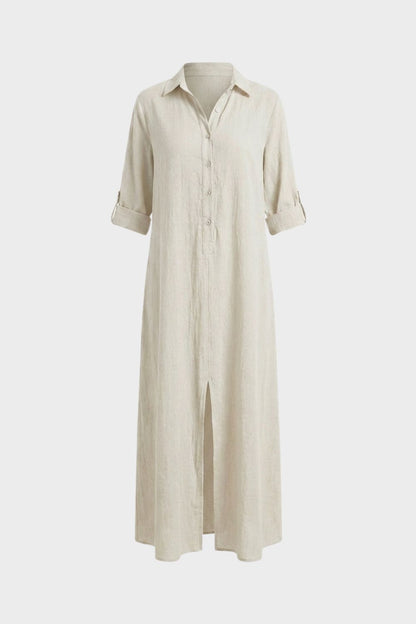 Damen Hemdblusenkleid | Maxi – Lifestyle-Look