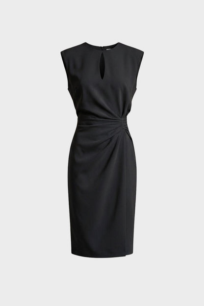 Damen Etui Midikleid – Cocktail – Rückansicht
