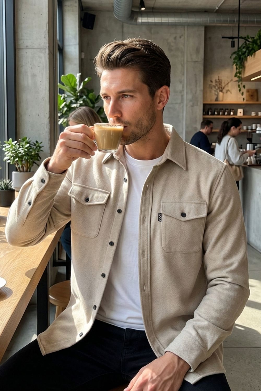Herren Overshirt – Brusttaschen – Styling-Inspiration
