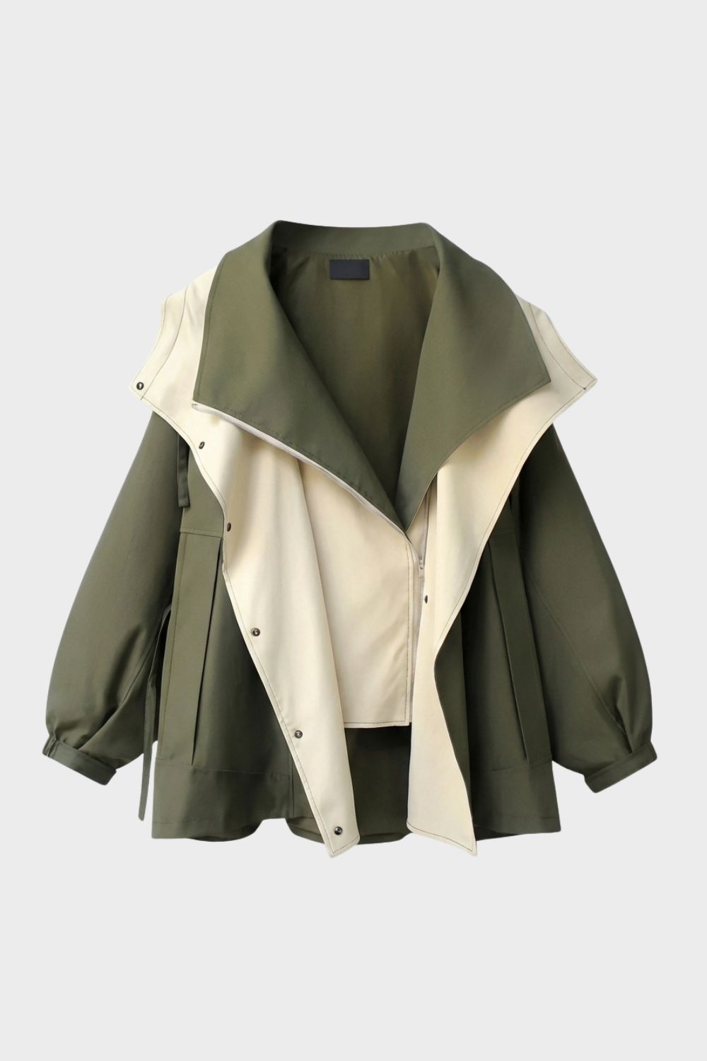 Damen Jacke mit Kapuze und Reißverschluss