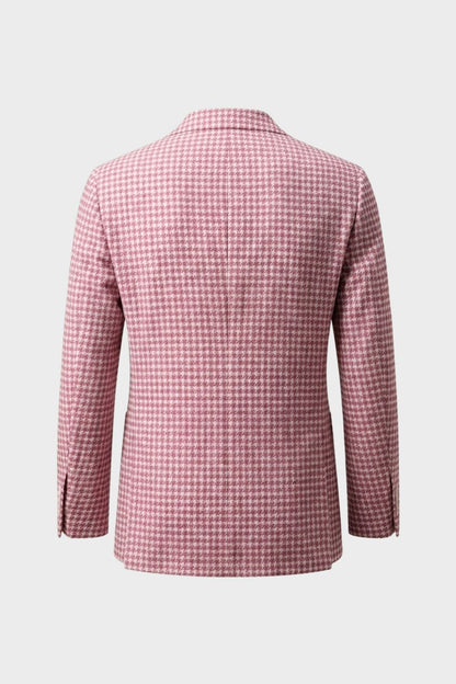 Herren Blazer – Gemusterter Blazer mit Zwei-Knopf-Verschluss und fallendem Revers für Abend & semi-formelle Anlässe