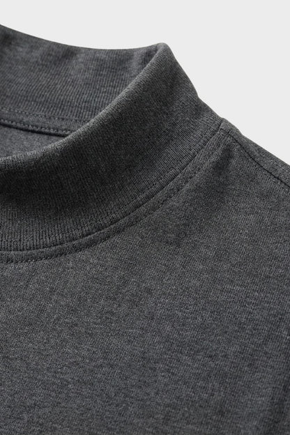 Herren Mock-Neck Tee – Fitted – Profil-Ansicht