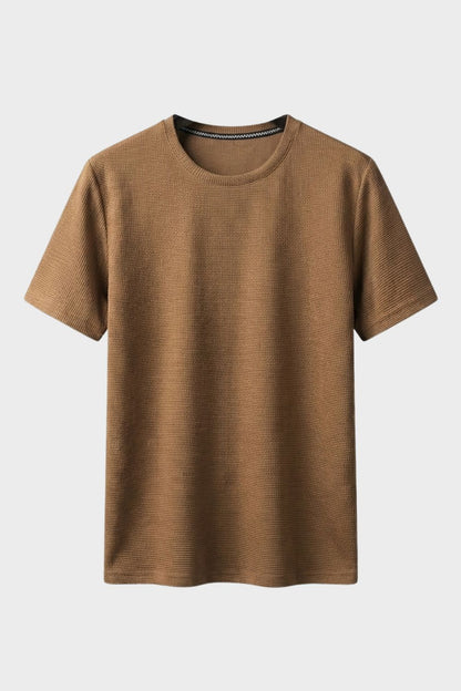 Herren Waffle Tee – Crew Neck – Hauptansicht