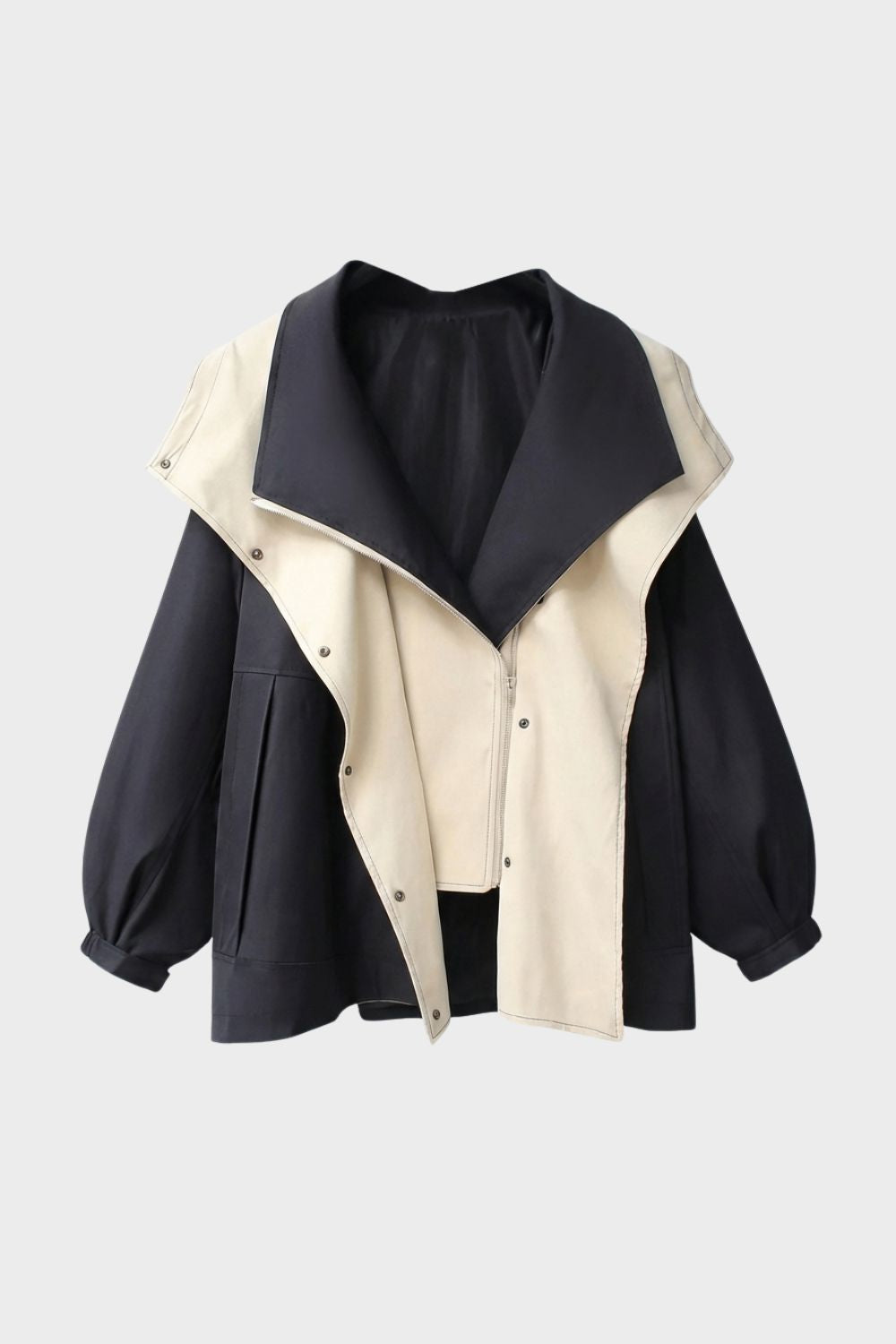 Damen Jacke mit Kapuze und Reißverschluss
