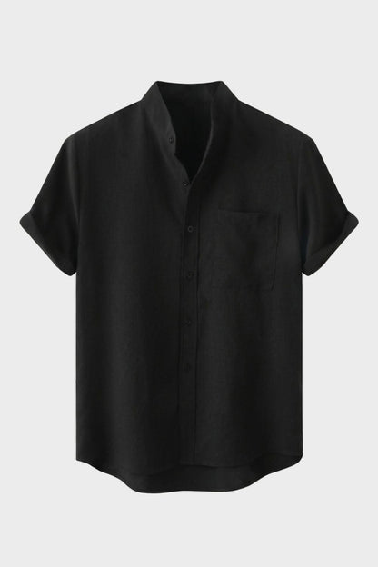 Herren Sommerhemd – Stand-Collar – Hauptansicht