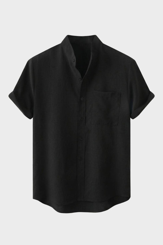 Herren Sommerhemd – Stand-Collar – Hauptansicht