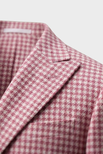 Herren Blazer – Gemusterter Blazer mit Zwei-Knopf-Verschluss und fallendem Revers für Abend & semi-formelle Anlässe