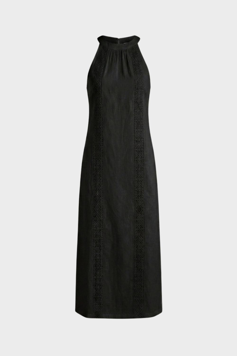 Damen Maxikleid | Stehkragen Ärmellos – Größentabelle