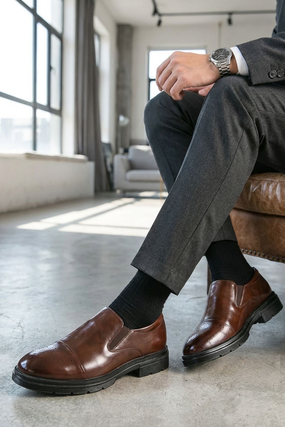 Herren Slip On Anzugschuhe | Klassischer Stil