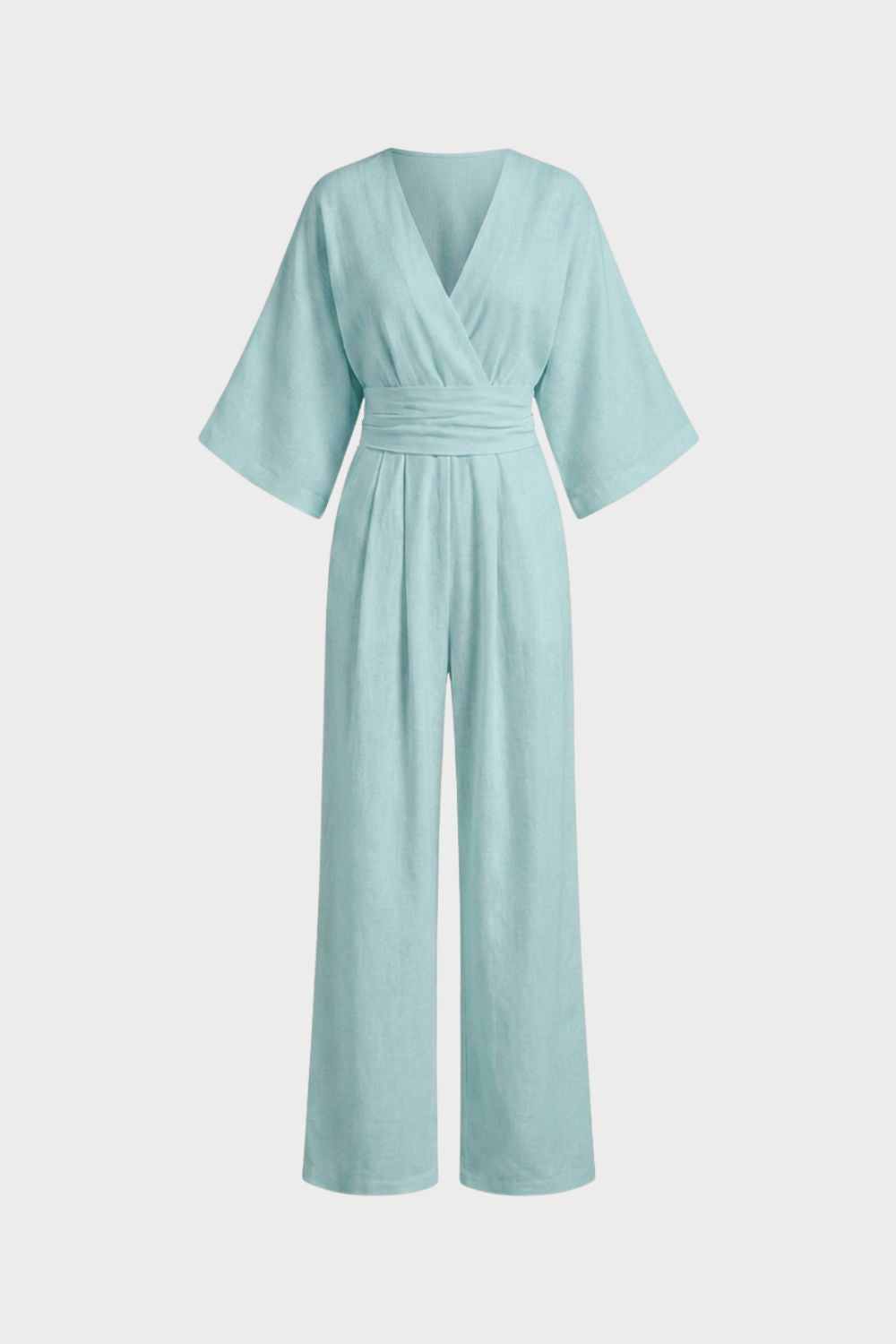 Damen Wickel Jumpsuit | Sommer – Rückansicht