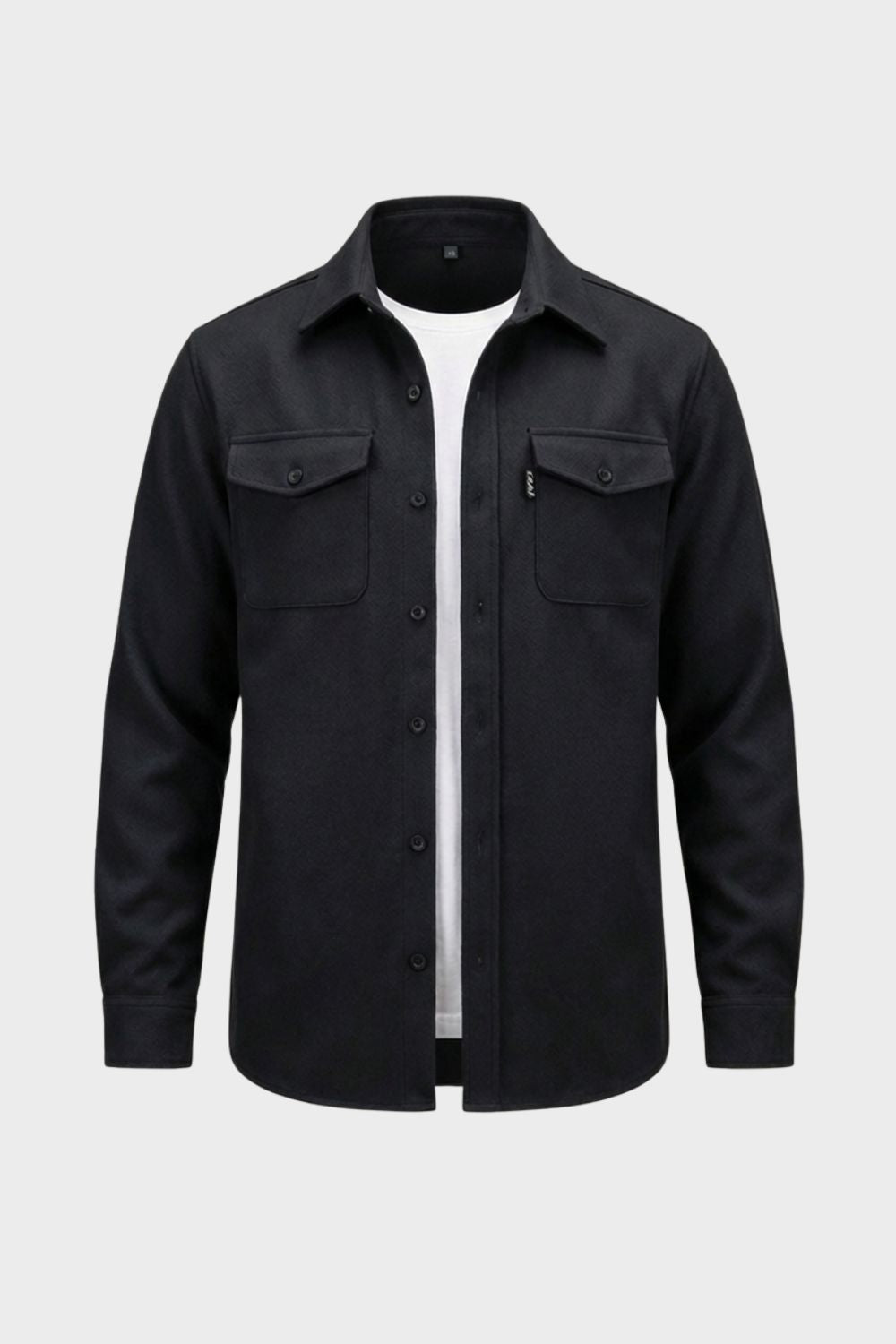 Herren Overshirt – Brusttaschen – Trage-Detail
