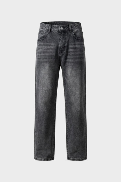 Herren Straight Jeans – Washed – Größentabelle