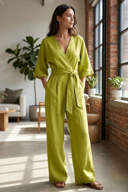 Damen Wickel Jumpsuit | Sommer – Farb-Übersicht