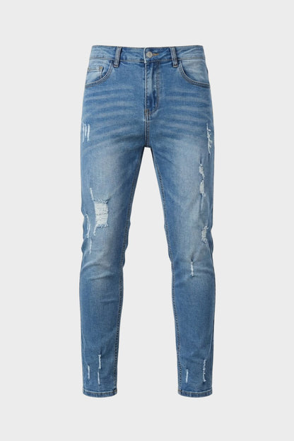 Herren Skinny Jeans – Ripped – Detail Verarbeitung