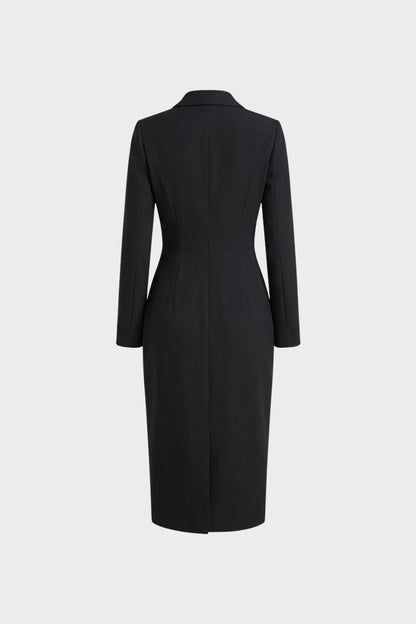 Damen Blazerkleid Midi – Business – Detail-Ansicht