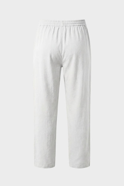 Herren Leinen Hose – Drawstring – Detail-Ansicht