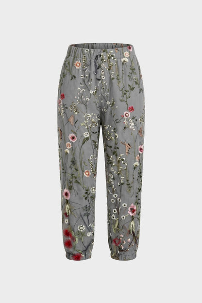 Damen Streifen Hose – Sommer – Material-Detail