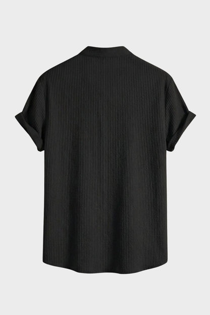 Herren Italo-Hemd – Stand-Collar – Detail-Ansicht
