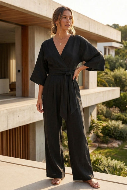 Damen Wickel Jumpsuit | Sommer – Größentabelle