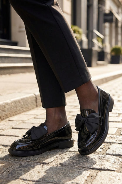 Damen Slip On Loafer | Schleifenverzierung