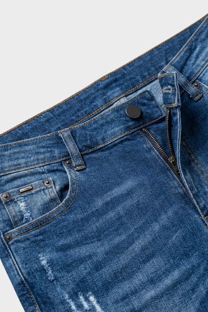 Herren Skinny Jeans – Ripped – Profil-Ansicht