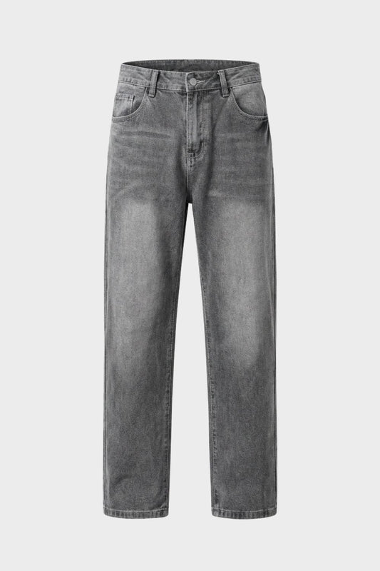 Herren Straight Jeans – Washed – Hauptansicht