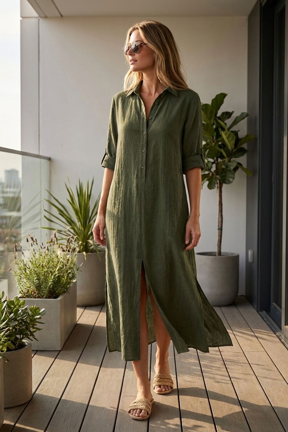 Damen Hemdblusenkleid | Maxi – Farb-Übersicht