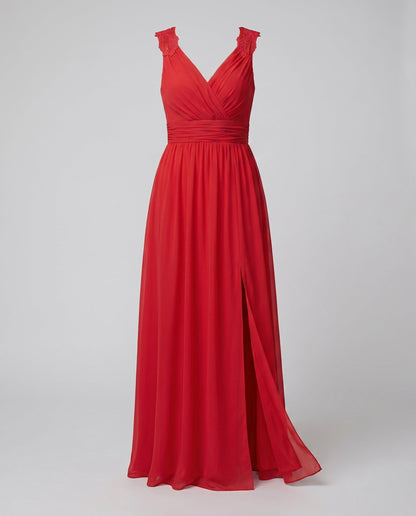 Damen Abendkleid | V-Ausschnitt Elegant – Lifestyle-Look