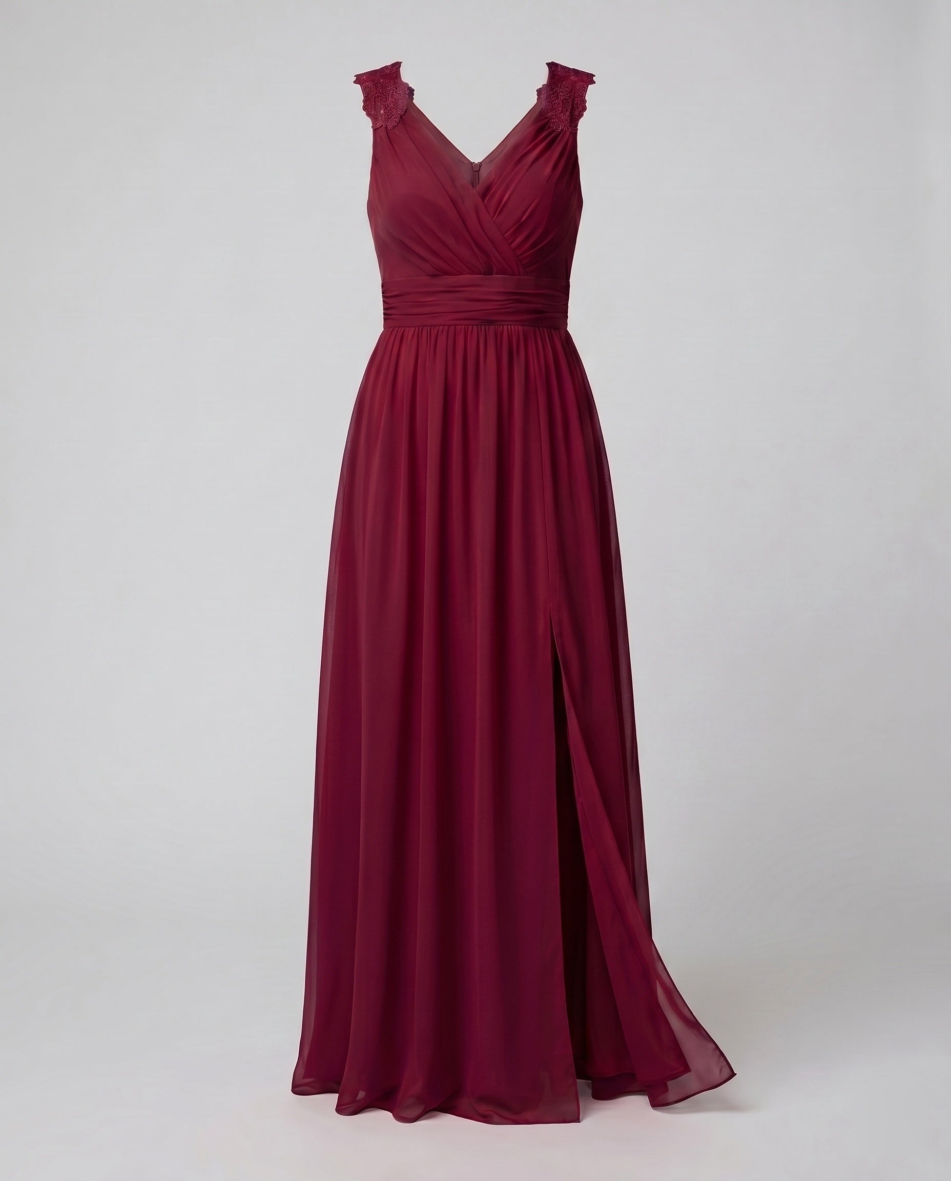 Damen Abendkleid | V-Ausschnitt Elegant – Größentabelle