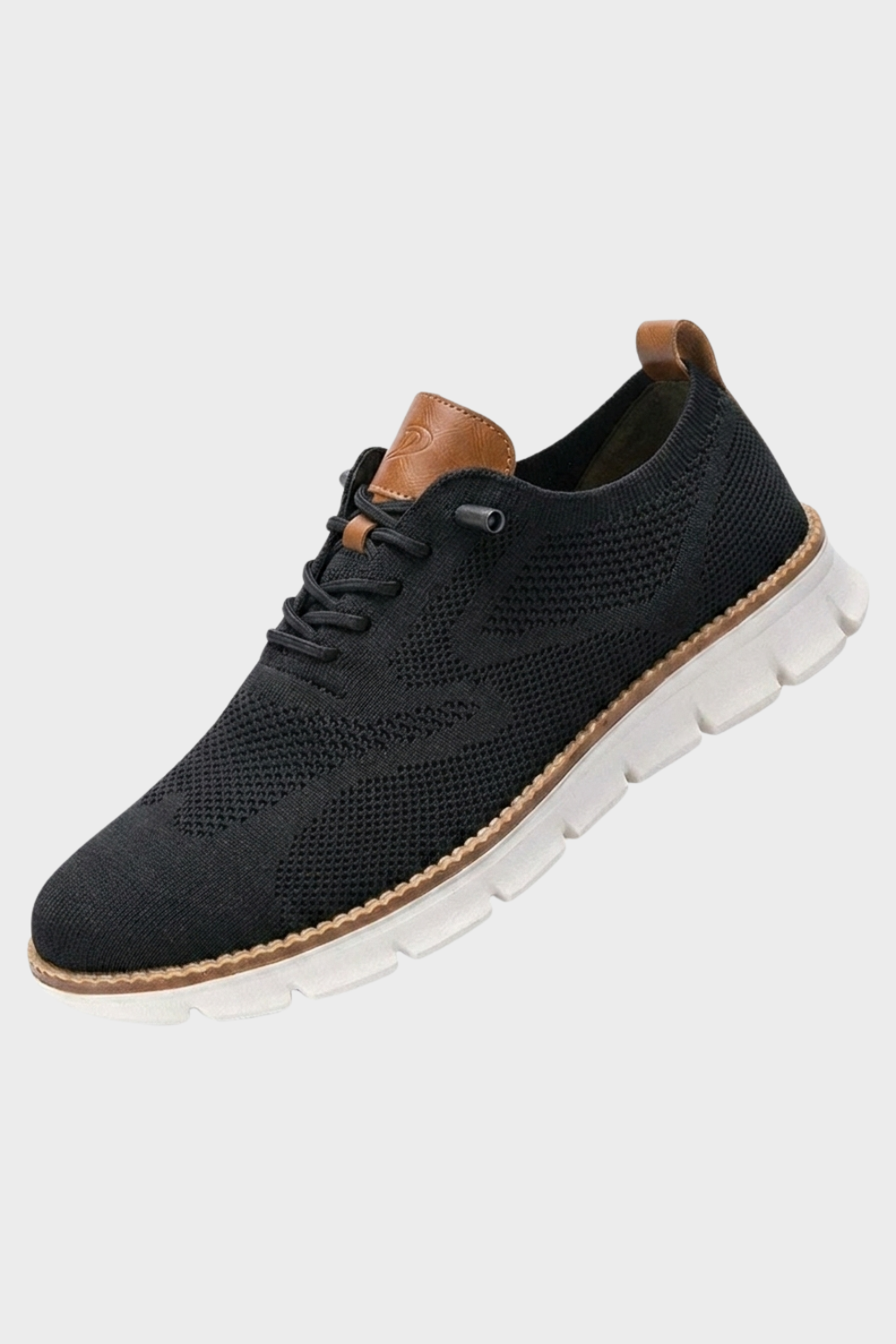 Sneaker Herren mit Schnürung und Strickoptik