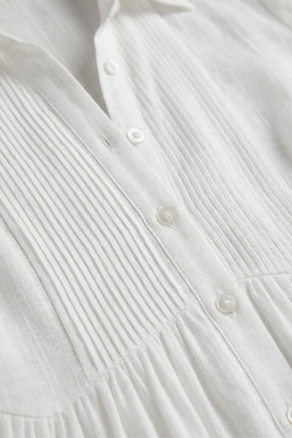 Damen Fließendes Maxikleid | V-Ausschnitt – Profil-Ansicht