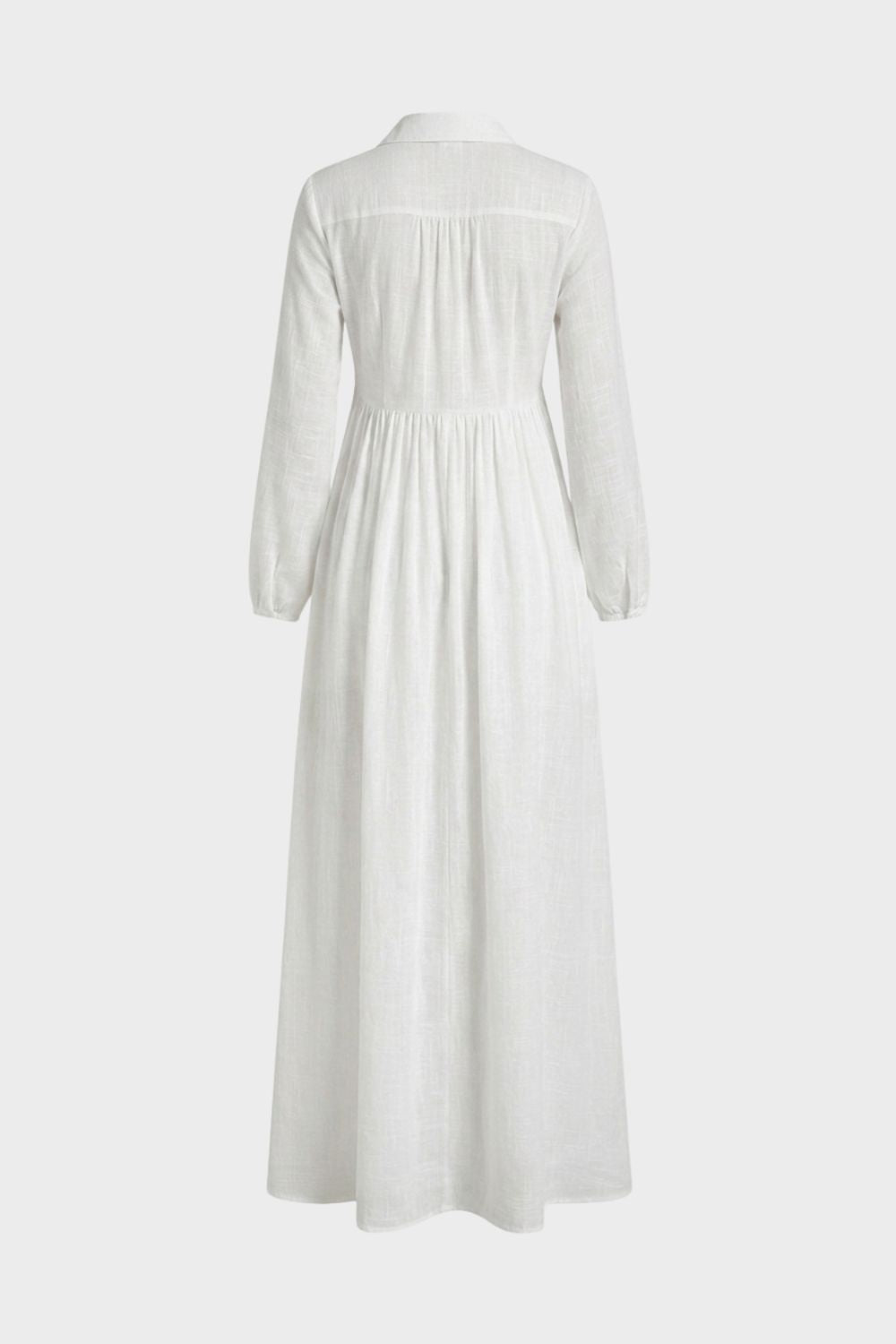Damen Fließendes Maxikleid | V-Ausschnitt – Detail-Ansicht