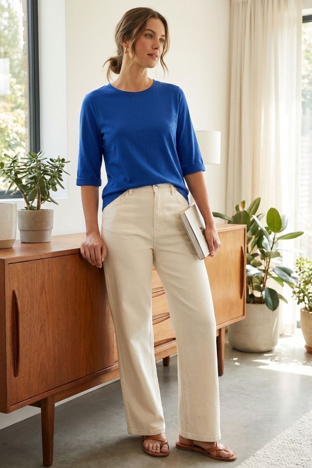 Damen Basic T-Shirt | Rundhals – Color-Detail