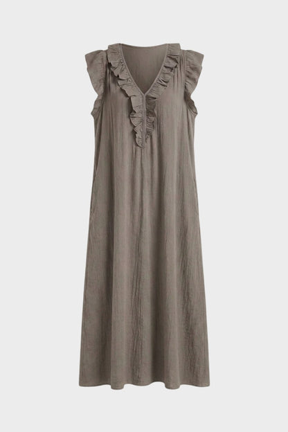 Damen Volant Midikleid | Sommer – Größentabelle