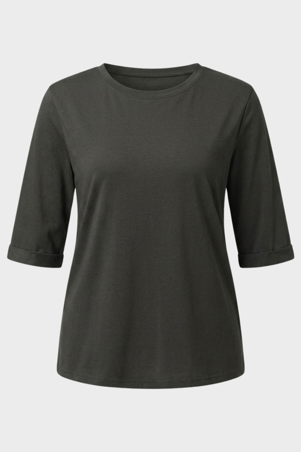 Damen Basic T-Shirt | Rundhals – Lifestyle-Look