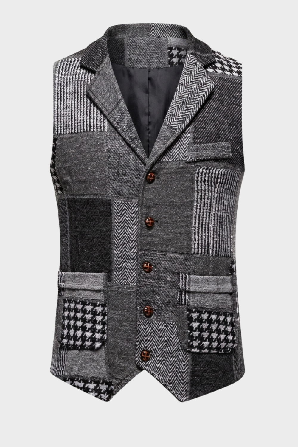 Herren Elegante Weste | Kontrastdesign