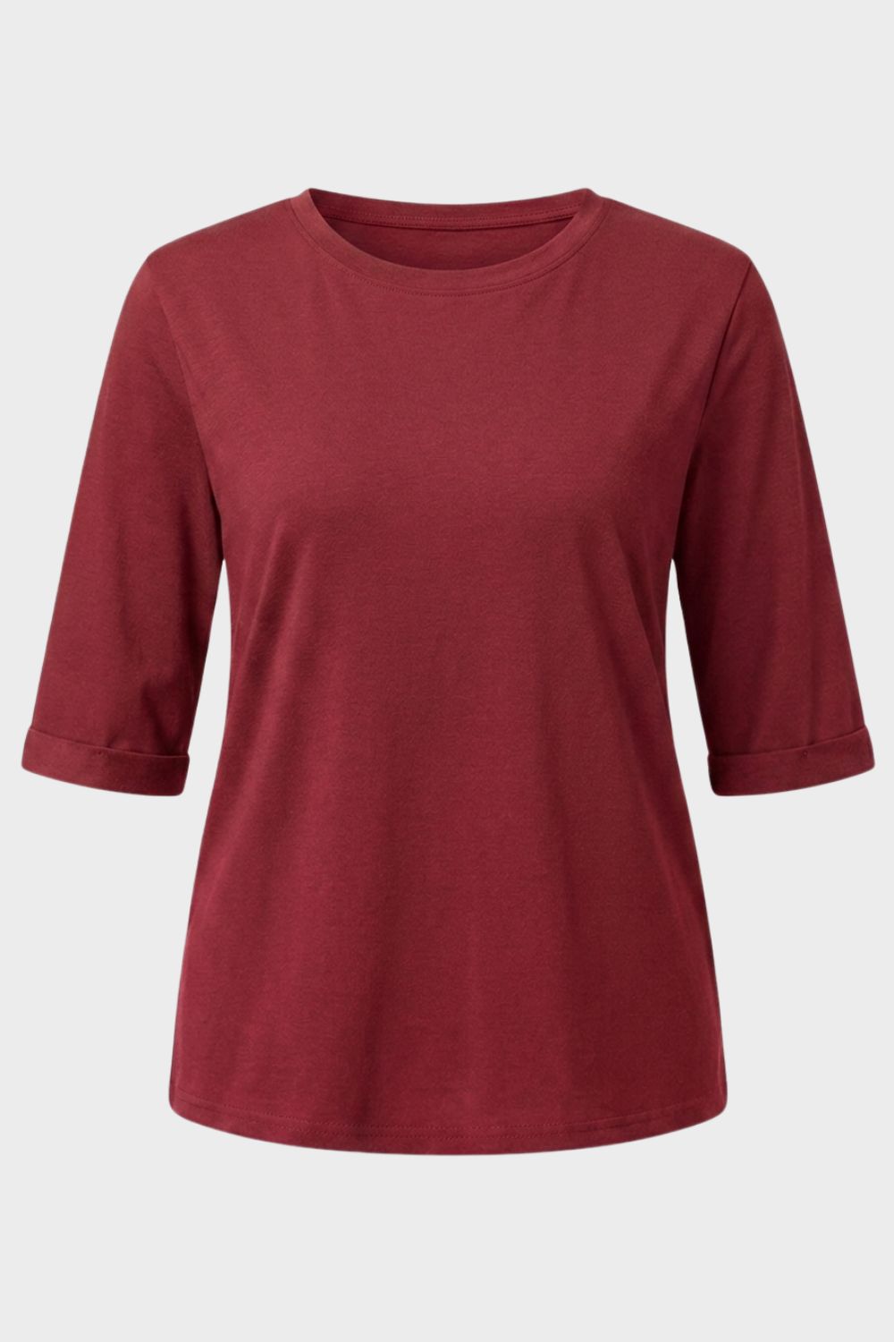 Damen Basic T-Shirt | Rundhals – Material-Detail