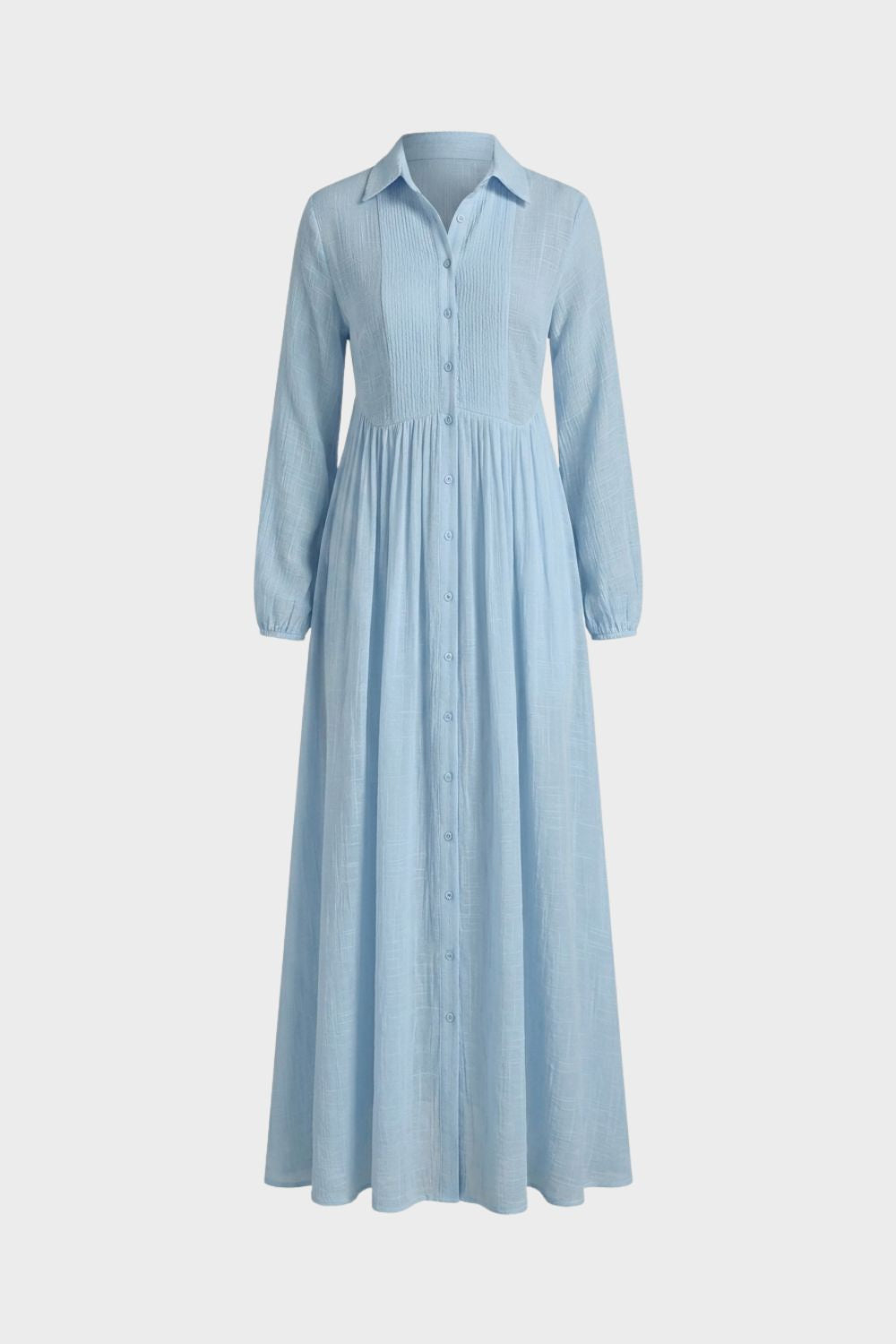 Damen Fließendes Maxikleid | V-Ausschnitt – Material-Detail