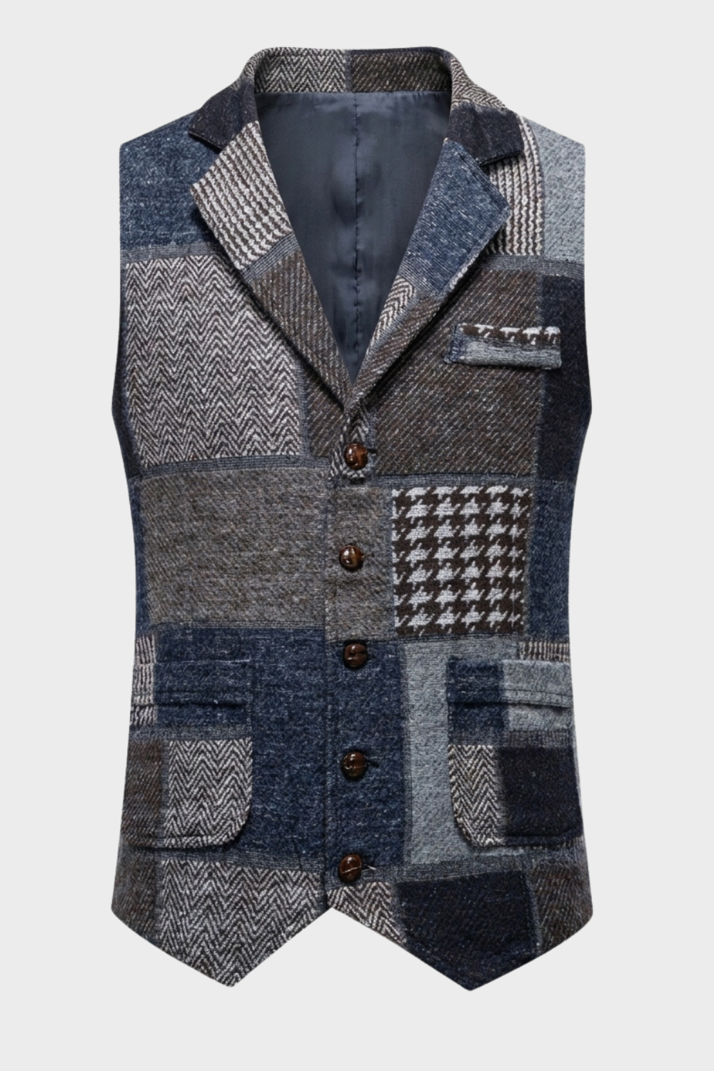 Herren Elegante Weste | Kontrastdesign