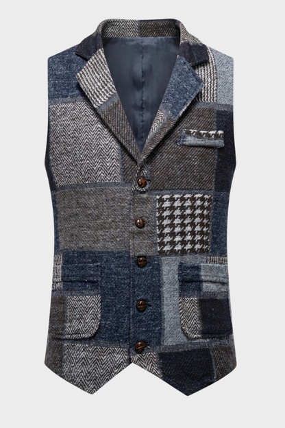 Herren Elegante Weste | Kontrastdesign