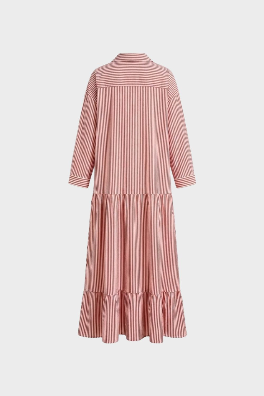 Damen Streifen Maxikleid | Boho – Detail-Ansicht