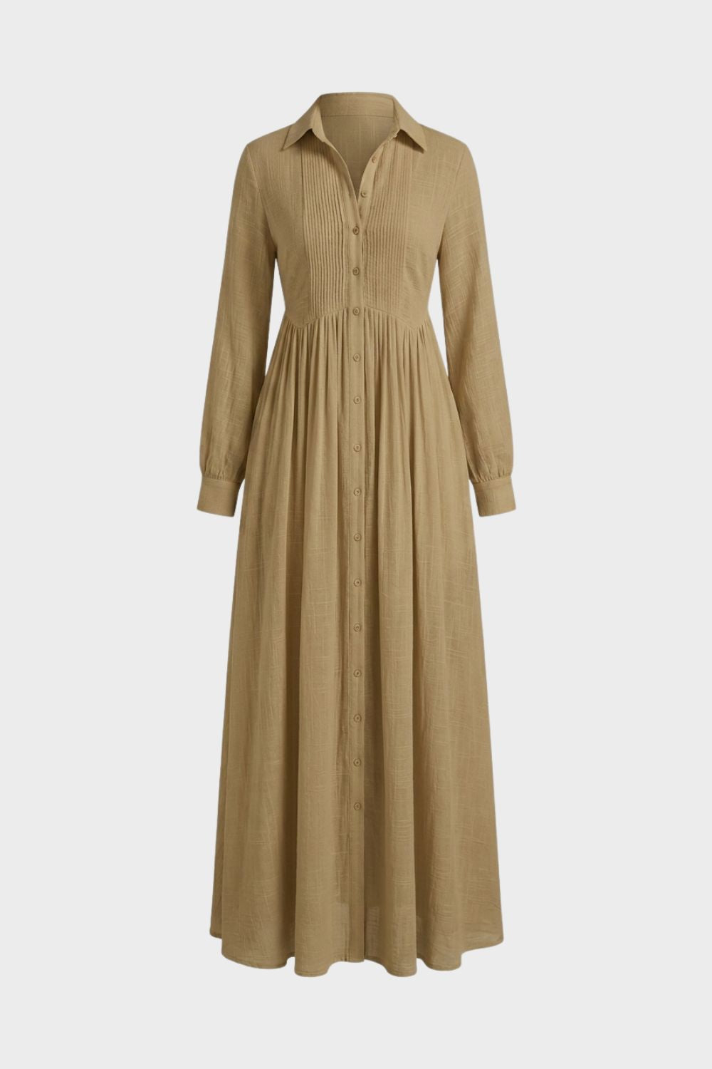 Damen Fließendes Maxikleid | V-Ausschnitt – Rückansicht